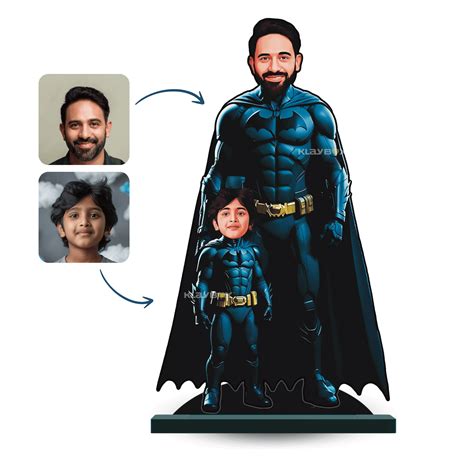 Personalised Superhero Father & Son Batman Minify – Klaybox