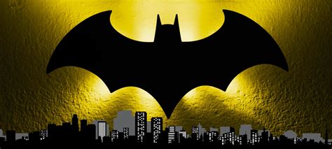 Gotham City Skyline Bat Signal