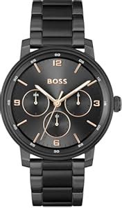 BOSS Contender Qtz Multifunction Black Round Dial Men's Watch|Ionic ...