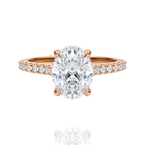 Halo Oval Lab Diamond Ring