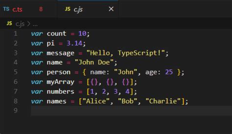 TypeScript Example 的图像结果