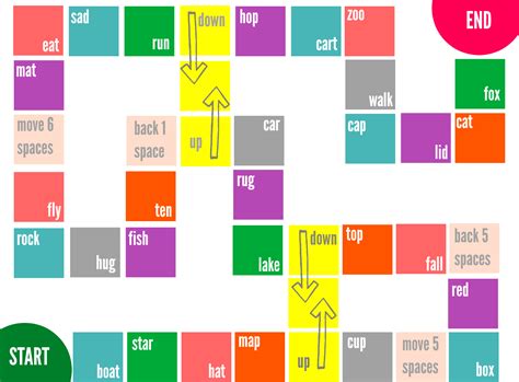 Rhyming Board Game - FREE Printable - No Time For Flash Cards