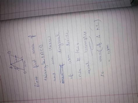 the perimeter of an isoceles triangle is 32cm and its base is 12cm. one ...