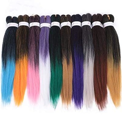 Buy Braiding Hair Pre stretched 16inch 8packs Pre stretched Braiding ...