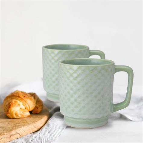 Buy Bodhi House Reactive Glaze Ceramic Serving Tea, Coffee Mug | Ideal ...