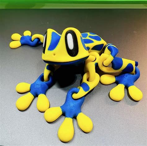 Amazon.com: GdTenyuanHeki 3D Printed Magnetic Frog,Figurines 3D Fake ...