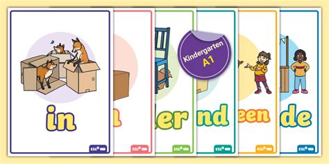 ESL Prepositions of Place Posters {Kindergarten, A1}