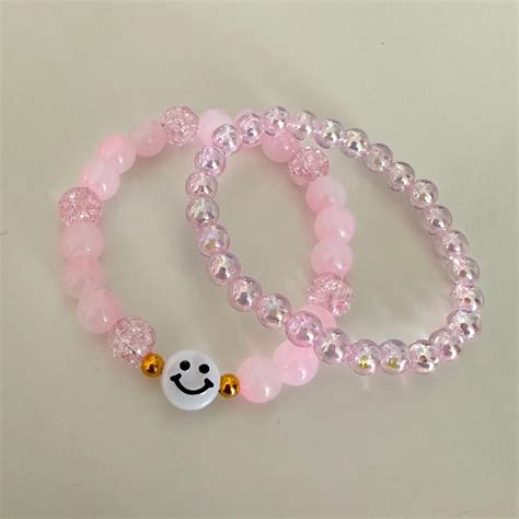 Handmade gemstone crystal glass beads bracelets set in 2024 | Crystal ...