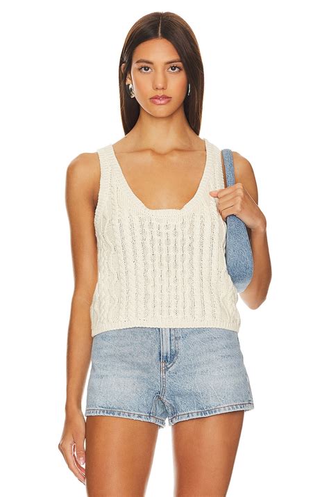 Free People High Tide Cable Tank in Tea | REVOLVE
