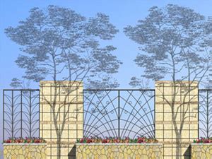 别墅庭院围墙必备的5种设计_院子