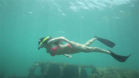 Scuba Woman Underwater
