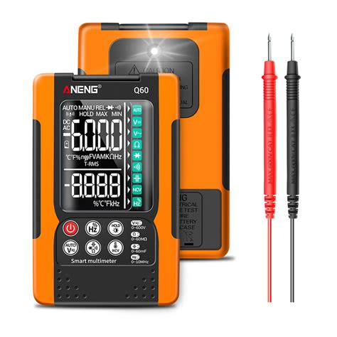 Aneng Q60 Digital Multimeter VA Screen Display Zero Fire Detection 600 ...