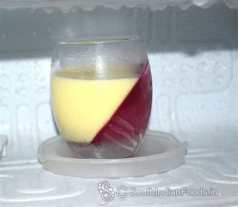 Pomegranate custard pudding-How to make-Step by step photos