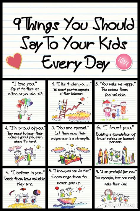 9 things to say to your kids | Parenting, Kids behavior, Smart parenting