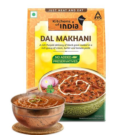 Kitchens of India Dal Makhani, Itc Ready to Eat Indian Food, Just Heat ...