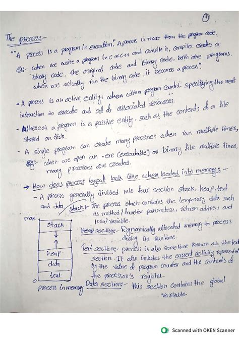 OS Unit-1 Part 2-1: Process Management and Control Blocks - Studocu