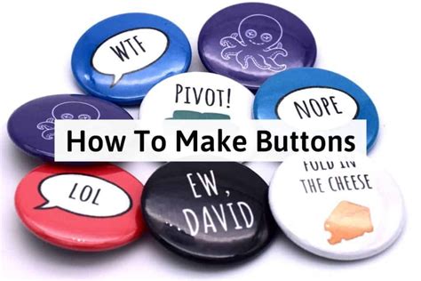 Image result for Button Making Tutorial