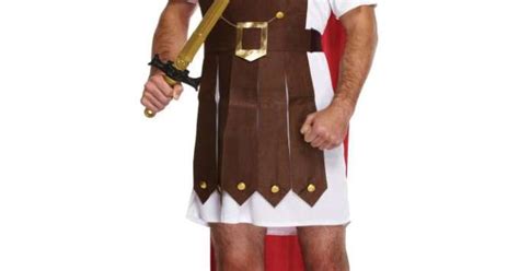 Deluxe Adult Roman General Costume Historical Warrior Outfit Carnival ...