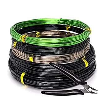 FALIDI Bonsai Wire Kit - 5 Rolls of 32.8ft Anodized Aluminum Wire (1mm ...