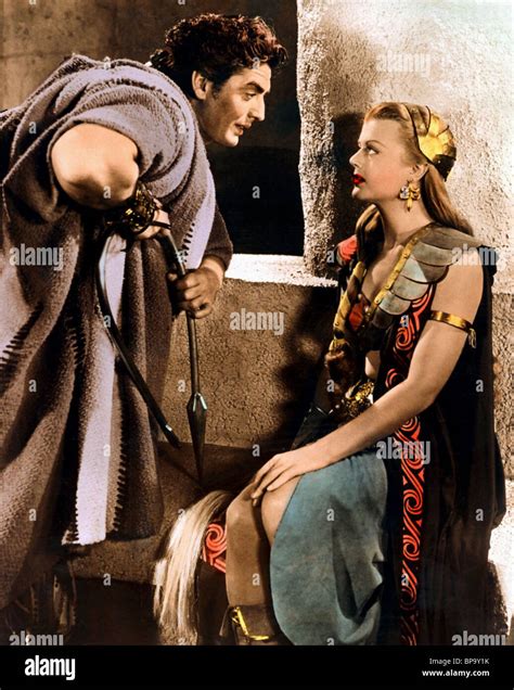 VICTOR MATURE, ANGELA LANSBURY, SAMSON AND DELILAH, 1949 Stock Photo ...