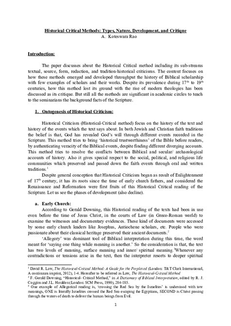 Image result for Critique Methods