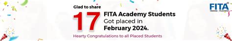FITA Academy Placed Students List | FITA Academy