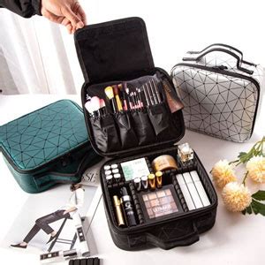 Buy House of Quirk Makeup Cosmetic Storage Case with Adjustable ...