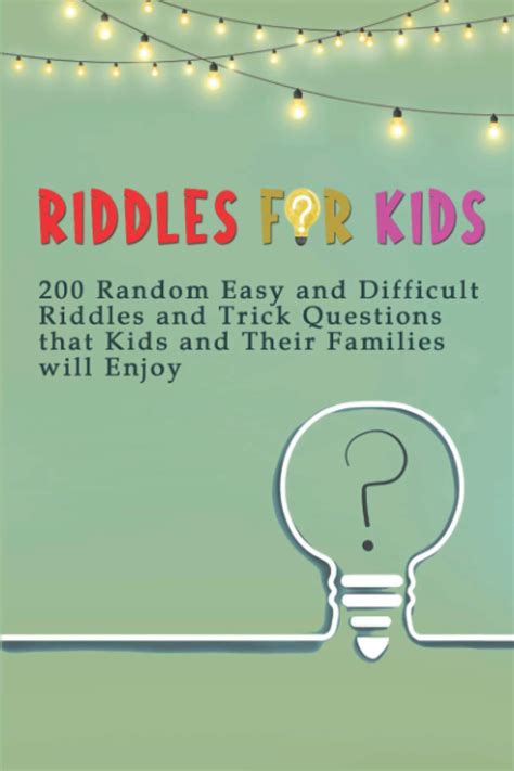 Buy Riddles for Kids: 200 Random Easy and Difficult Riddles and Trick ...
