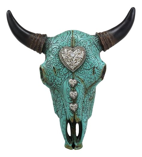 Ebros 10" Wide Western Southwest Steer Bison Buffalo Bull Cow Horned ...