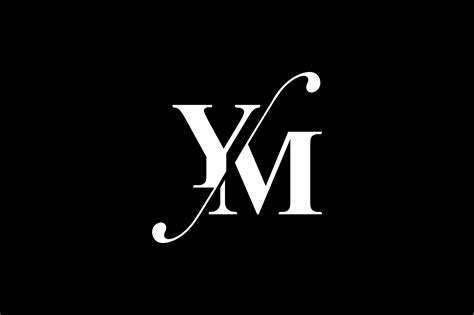 YM Monogram Logo Design By Vectorseller | TheHungryJPEG.com