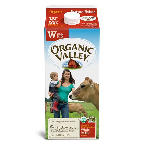 Organic Valley Ultra Pasteurized Organic Whole Milk, 64 oz Half Gallon ...