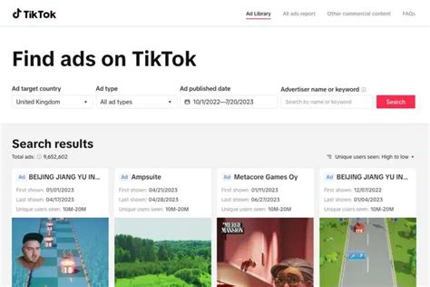 TikTok launches ads transparency library