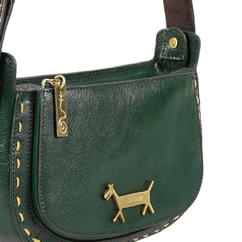 Buy Merida 02 Green Leather Shoulder Bag Online - Hidesign