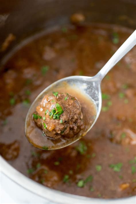 Instant Pot Swedish Meatballs with Mushroom Gravy | Wholefully