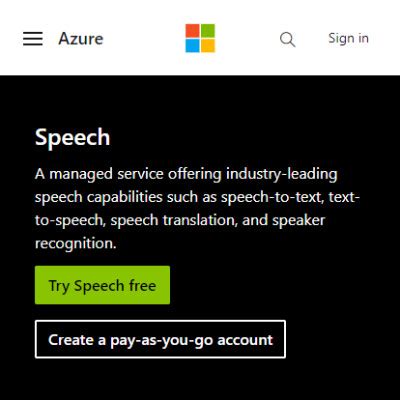 Microsoft Bing Speech API Features 的图像结果