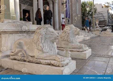 Statues of Lions in Front of the Entrance To Metropolitan Cathedral ...