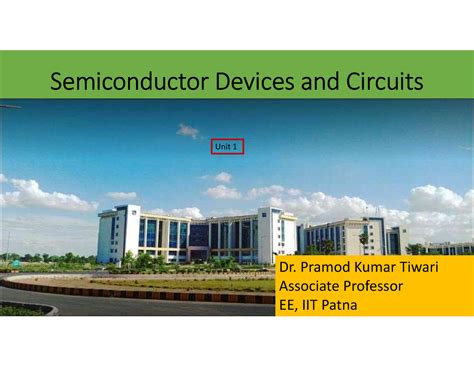 Semiconductor Devices and Circuits - Pramod Kumar Tiwari Associate ...