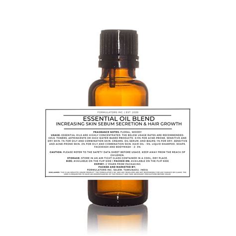 Essential Oil Blend-Increasing Skin Sebum Secretion & Hair Growth ...