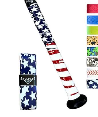 Ballpark Elite American Flag Bat Grip Tape 1.10mm Baseball/Softball ...