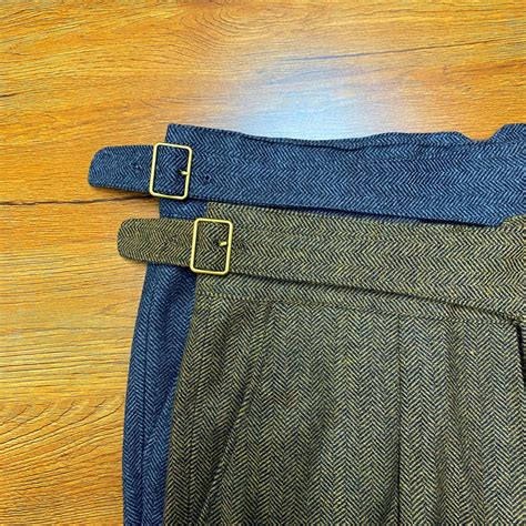 Men Wool Pants With Pleats, Classic Texture Wool Pants, Cozy Woolen ...