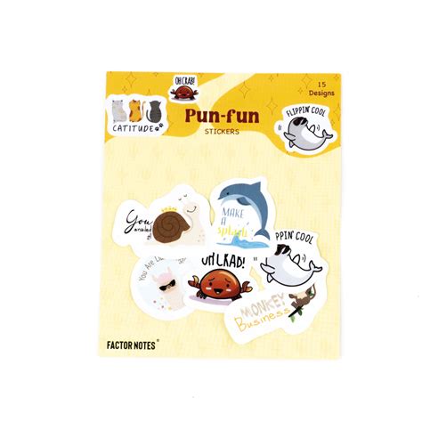 Pun Fun - Sticker Pack – Factor Notes