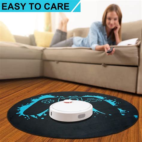 Buy Gaming Chair Mat 47 Inch Round Chair Mat for Hardwood Floor Gaming ...