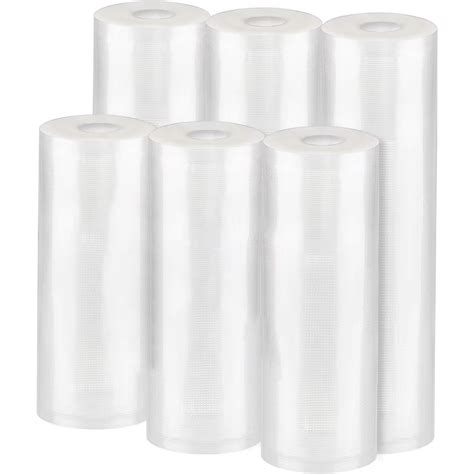 TINANA Vacuum Sealer Bags, 6 Pack 3 Rolls 11″ x 20′ and 3 Rolls 8″ x 20 ...