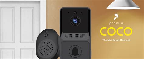 PROCUS Coco | 1080p FHD Resolution Smart WiFi Video Door Bell | Two-Way ...