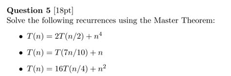 Image result for Master Theorem for Recurrences