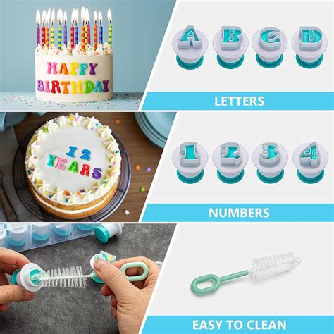 26 Letter Cookie Stamps HomeBakers Alphabet Fondant Cookie Cutter Set ...
