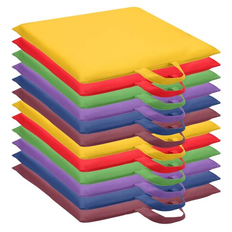 Uxcell 12Pcs Floor Cushions Classroom, 12 Inch Floor Cushions with ...