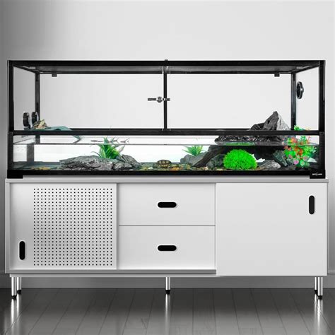 REPTIZOO 67 Gallon Large Turtle Tank Aquarium, 48"×18"×18" Tortoise ...
