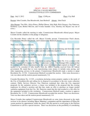 Fillable Online cityofgoodlettsville Also Present Tim Ellis, Alicia ...