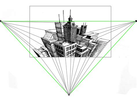 Three-Point Perspective Drawing 的图像结果